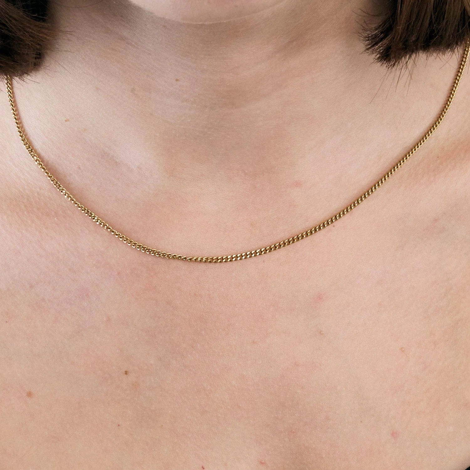 Yellow gold curb chain - Image 5