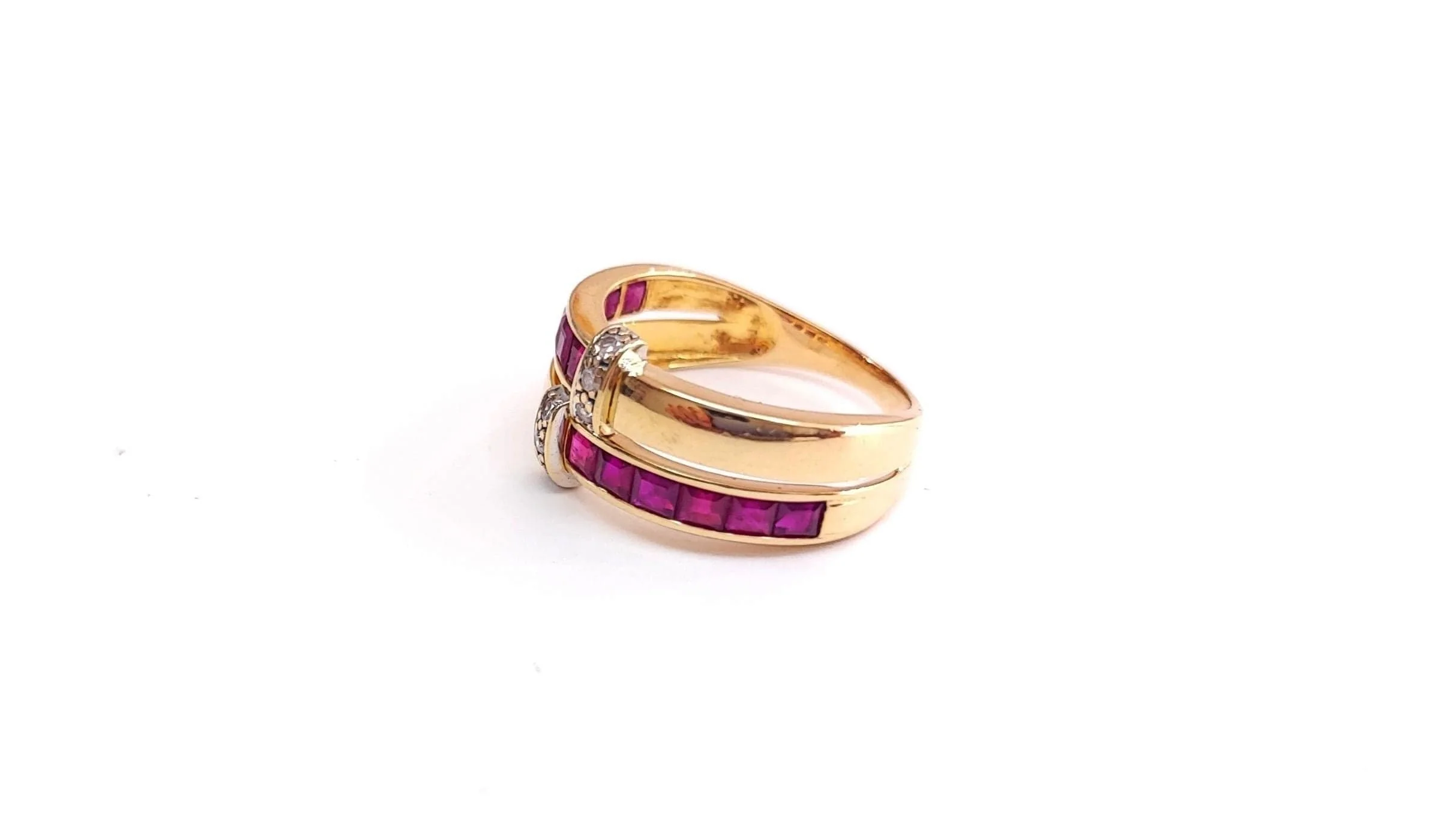 Ruby and diamond ring