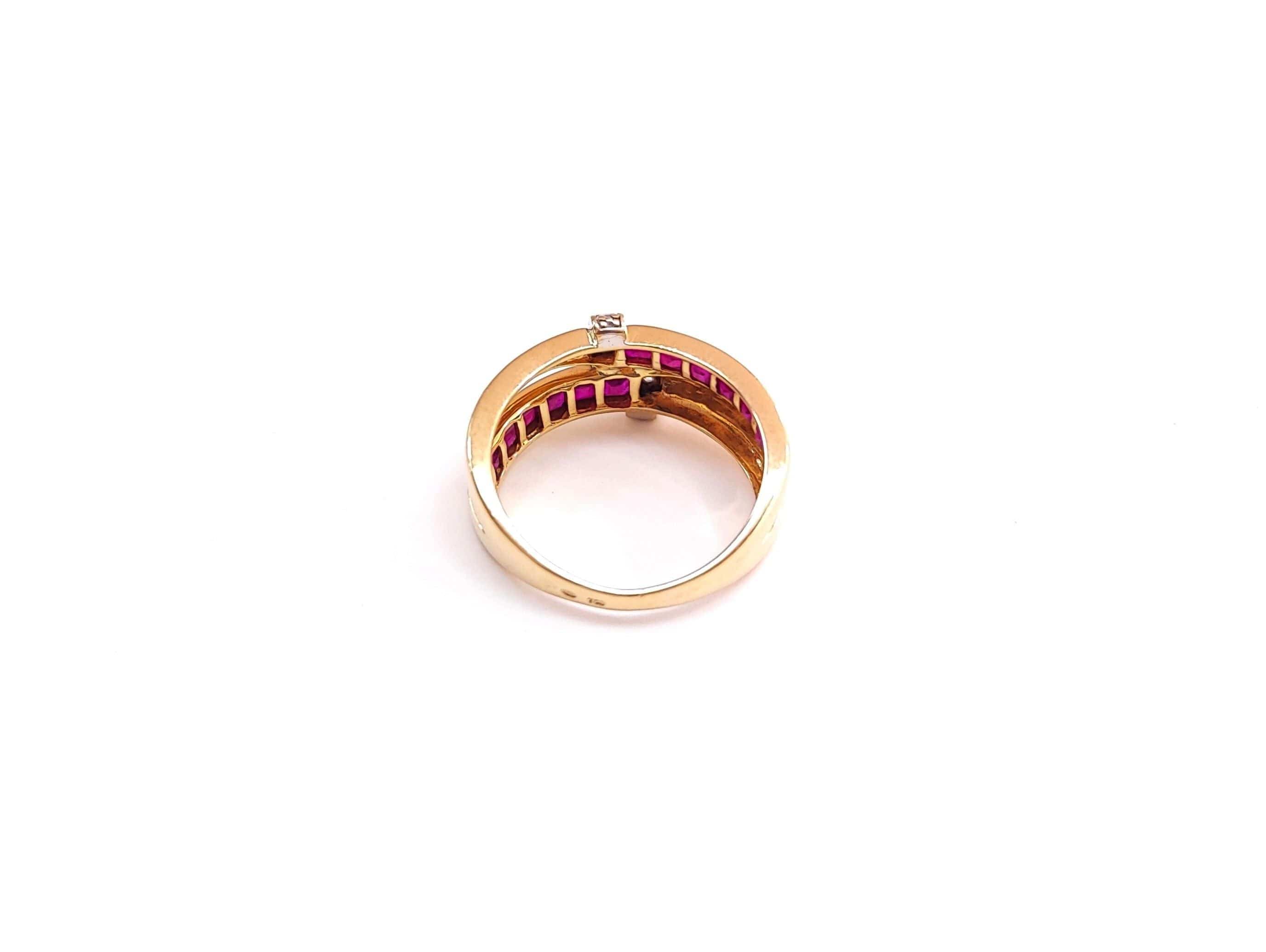 Ruby and diamond ring - Image 4