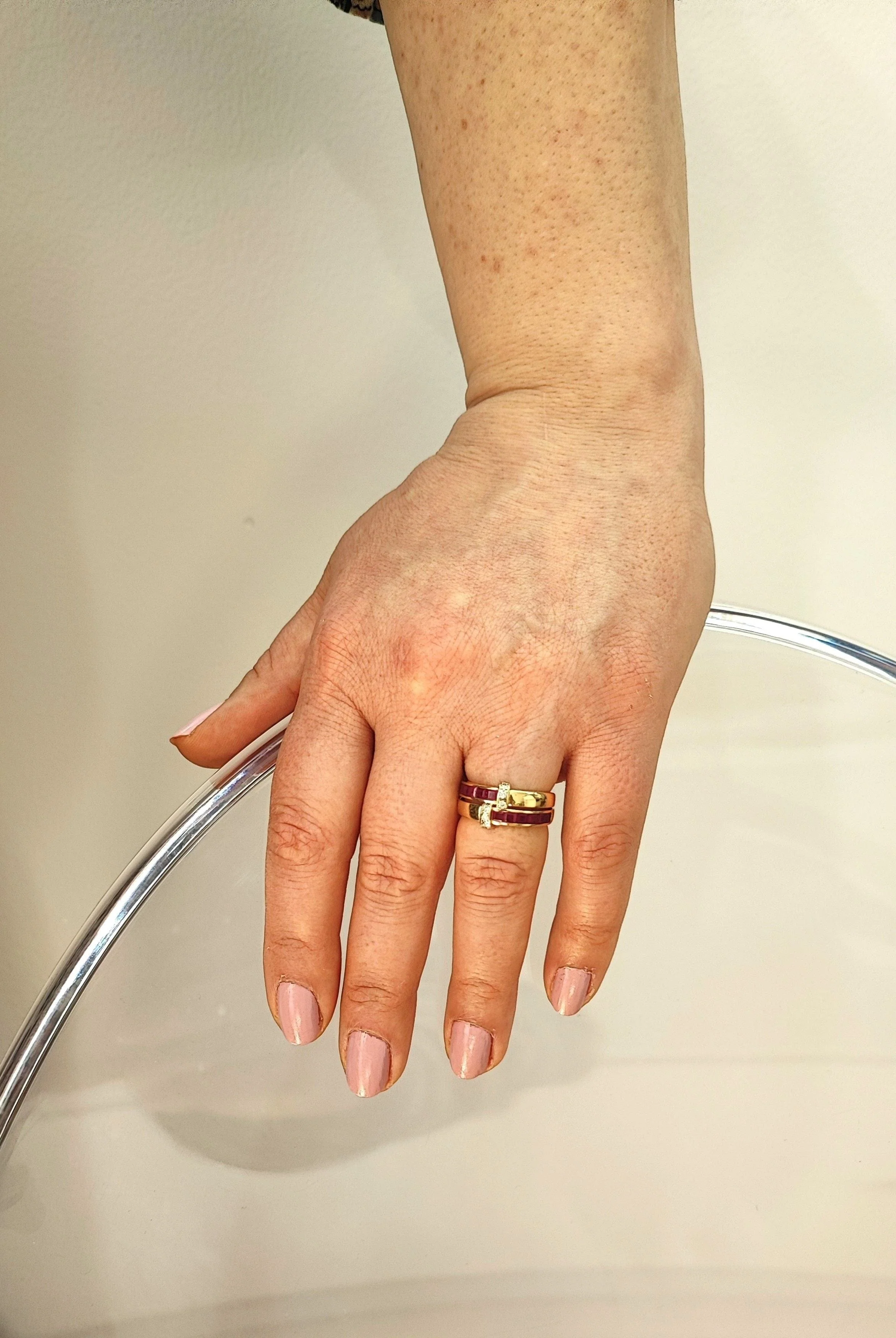 Ruby and diamond ring - Image 5
