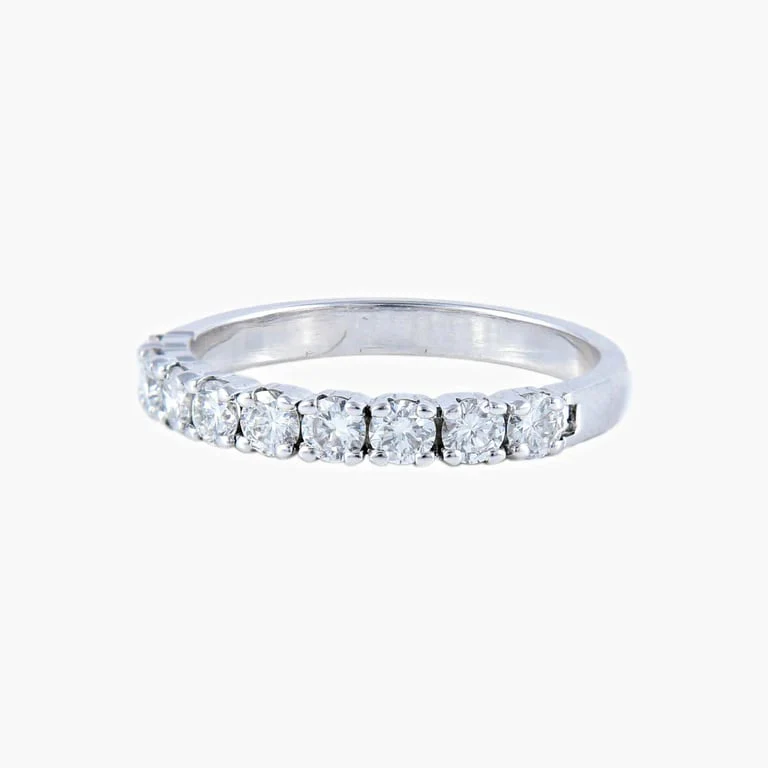 Diamonds half wedding ring - Image 4