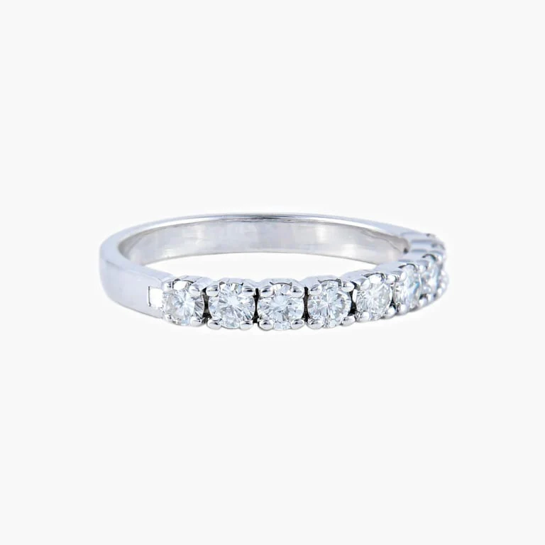 Diamonds half wedding ring - Image 5