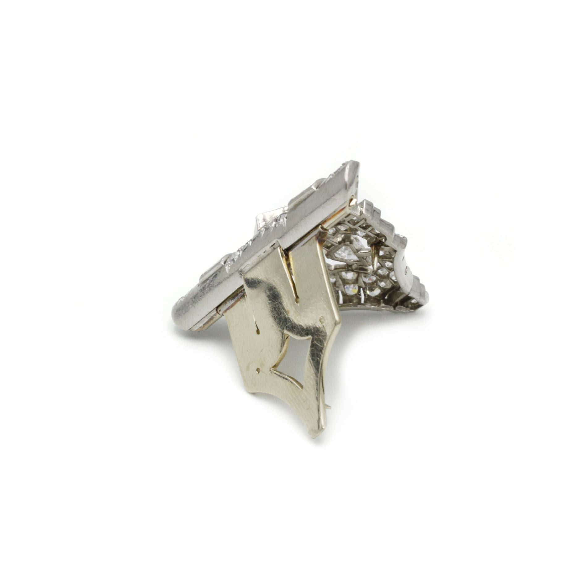 White gold clip platinum diamonds - Image 2