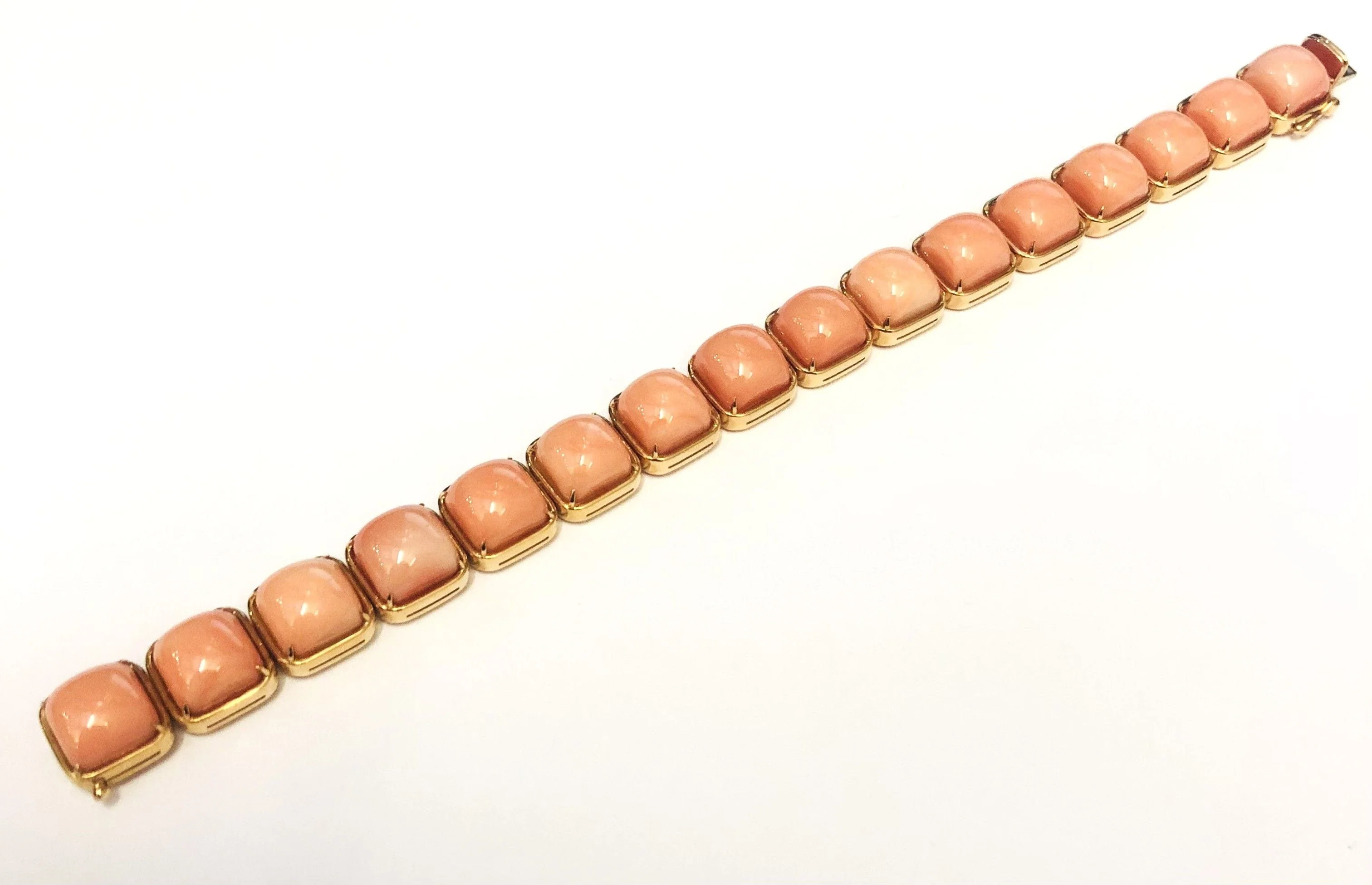 Gold and coral bracelet - Image 2