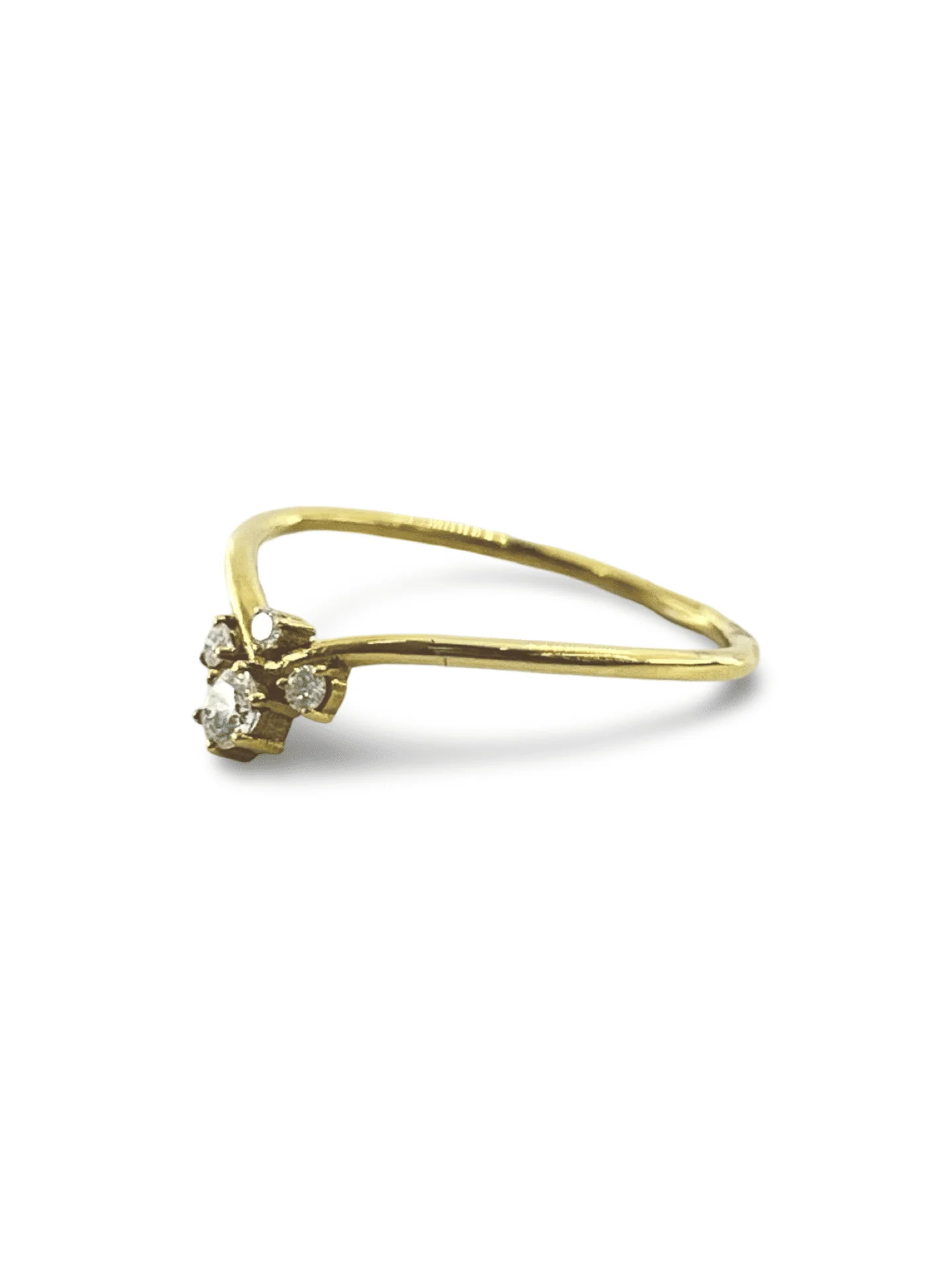 Yellow gold and diamond ring - Image 2