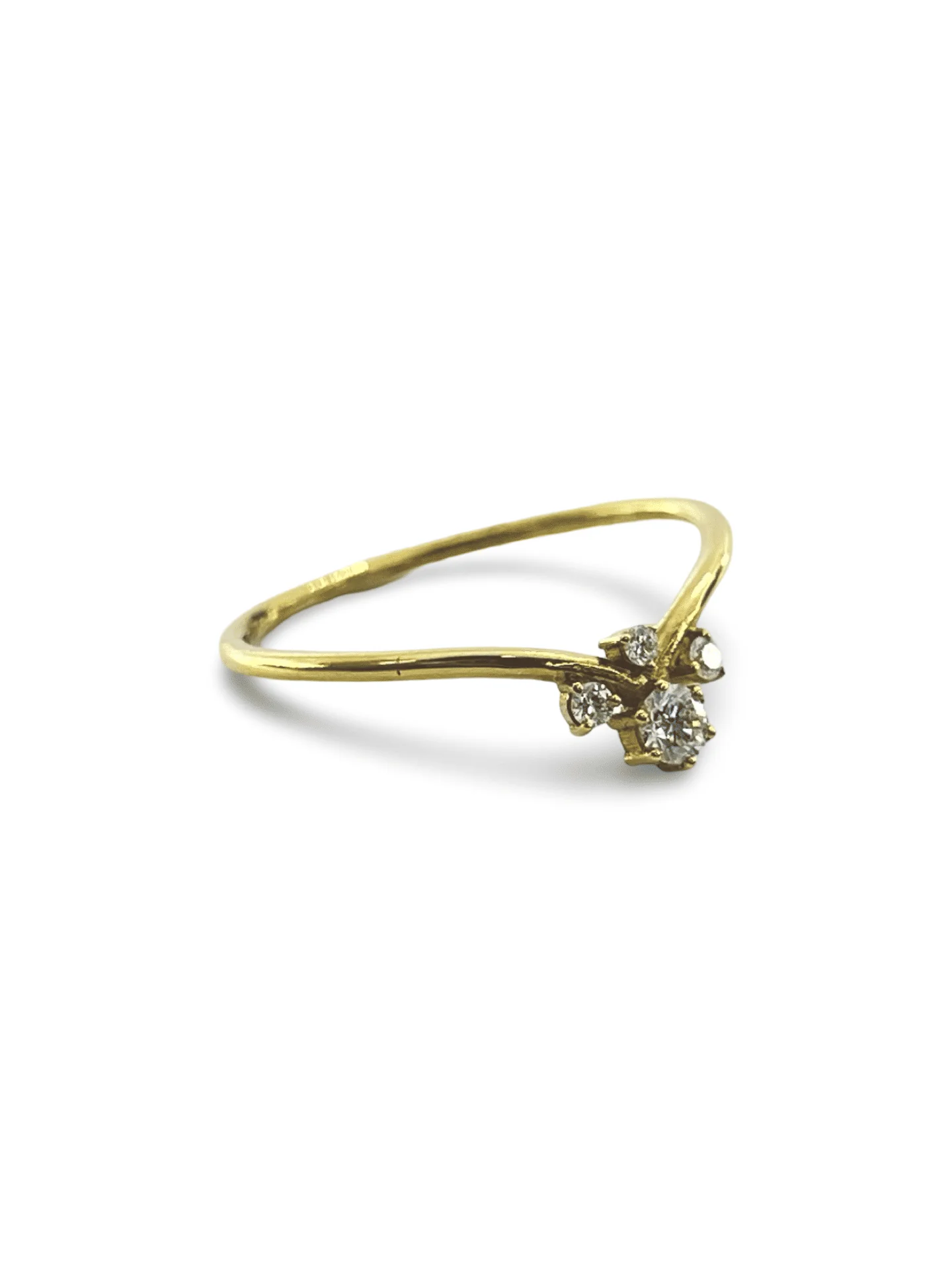 Yellow gold and diamond ring - Image 3