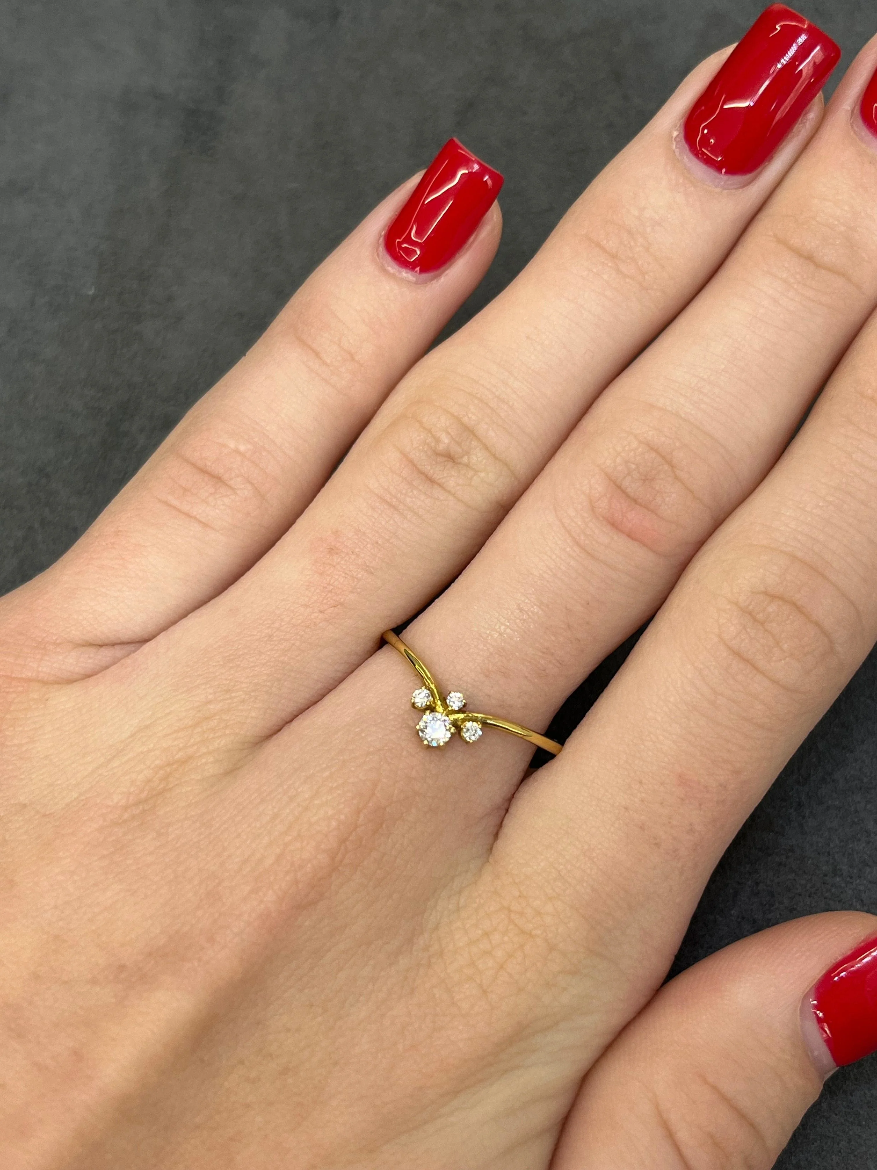 Yellow gold and diamond ring - Image 4