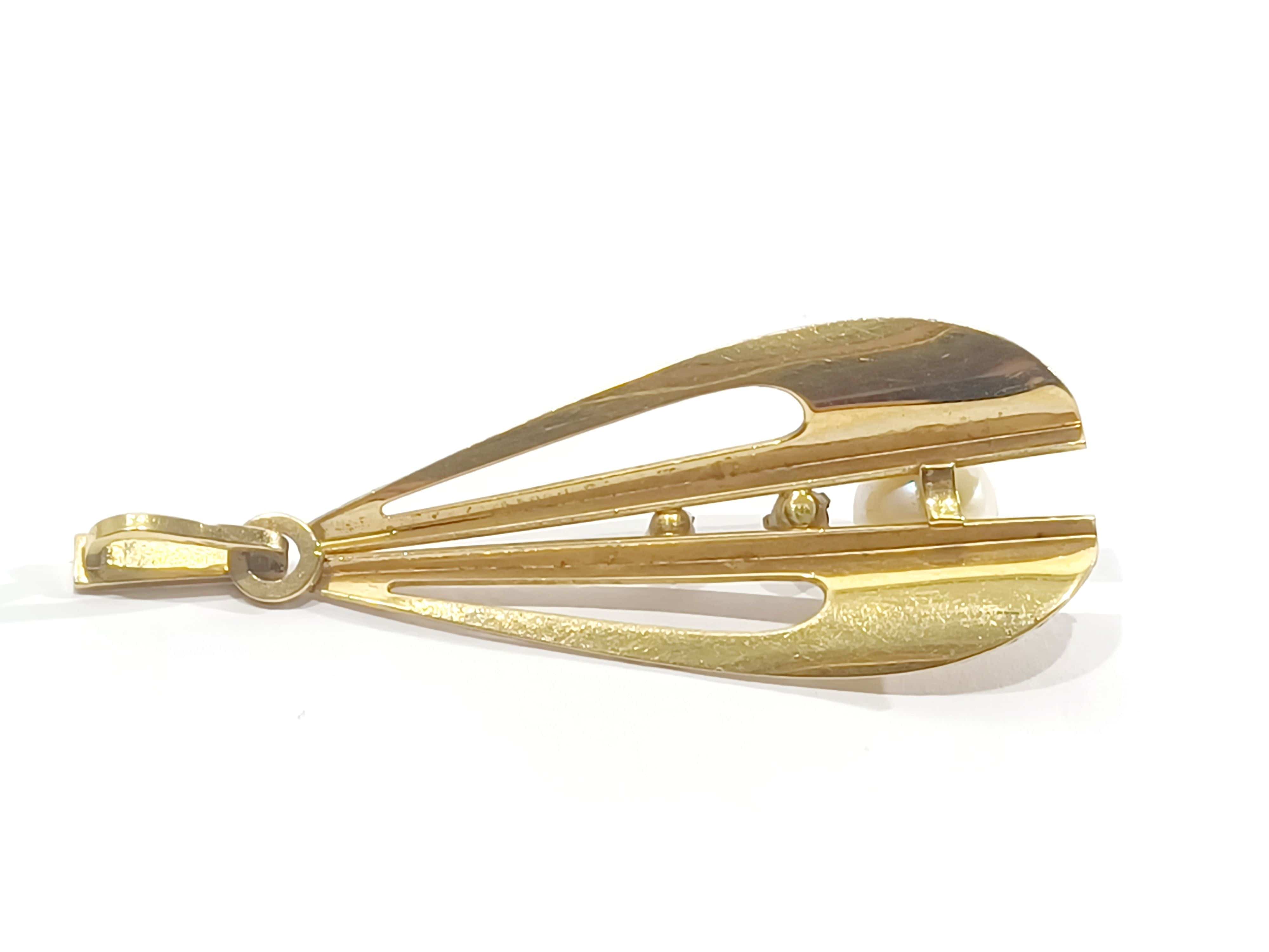 Gold Pendant Art Deco - Image 4
