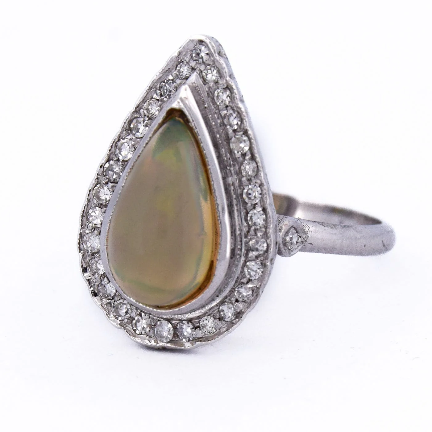Anello Trilogy gold bianco diamondi - Image 6