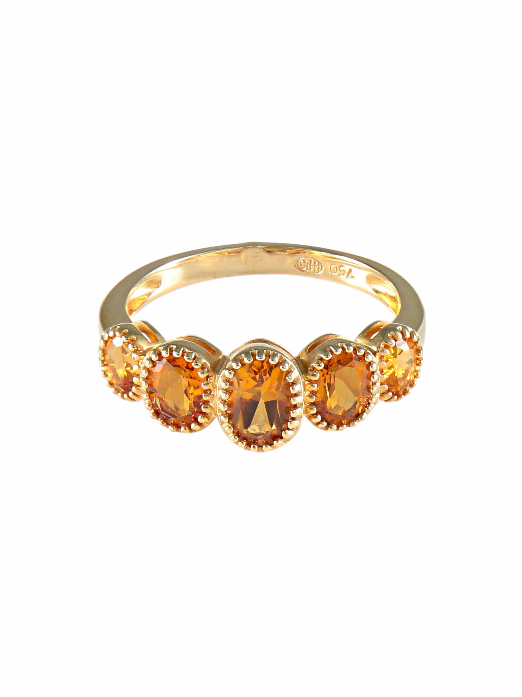 Honey Citrines Ring