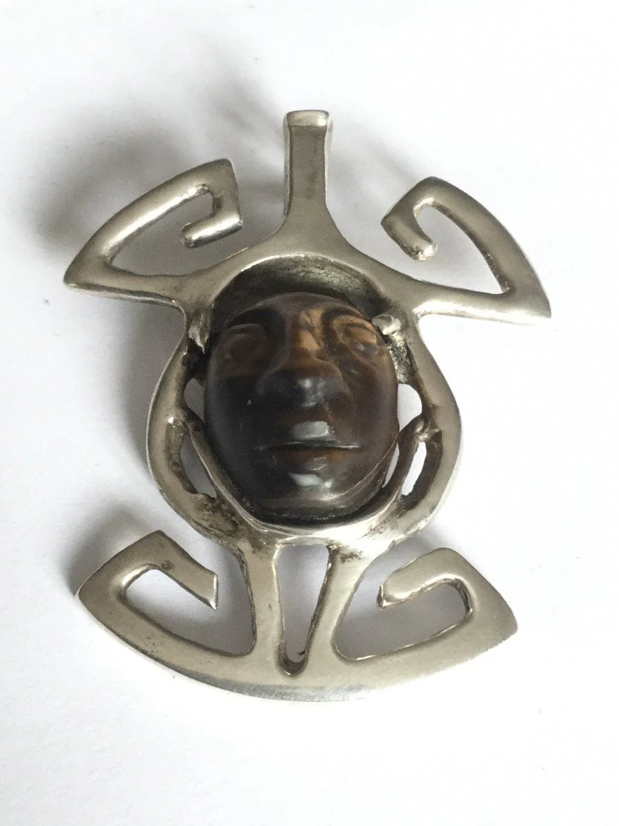Pendant in silver & Tiger's Eye Stone - Image 7