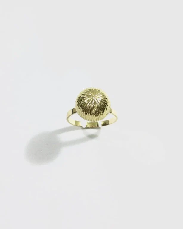 Gold Dome Ring - Image 4