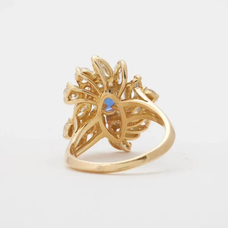 Sapphire diamond ring - Image 7