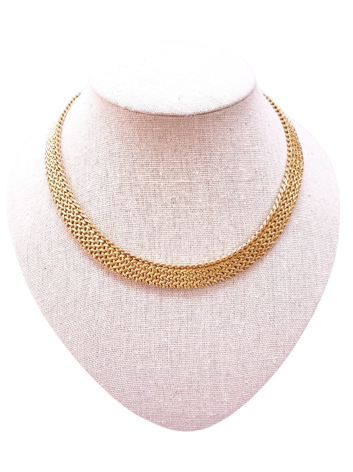 Flat yellow gold necklace - Image 6