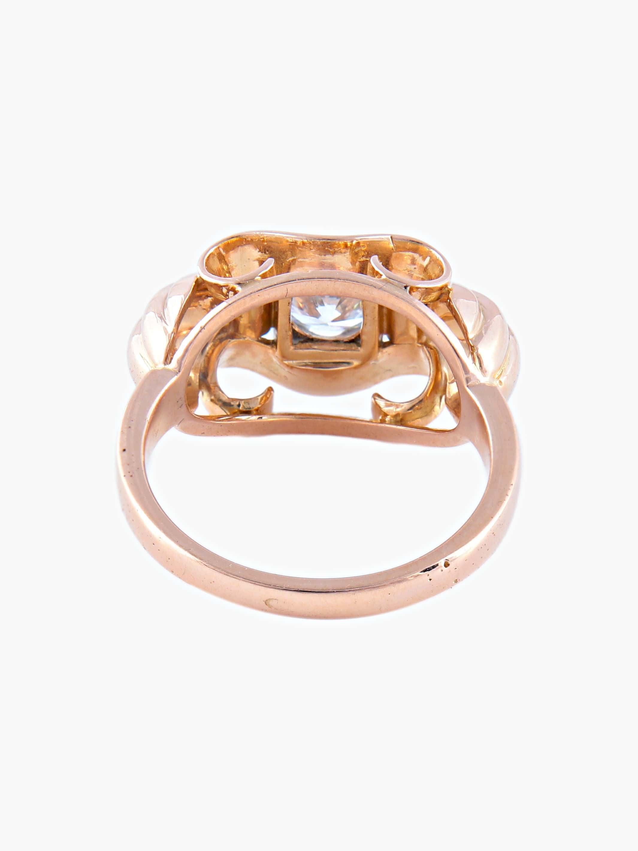 Ring Art Deco Rose gold - Image 5