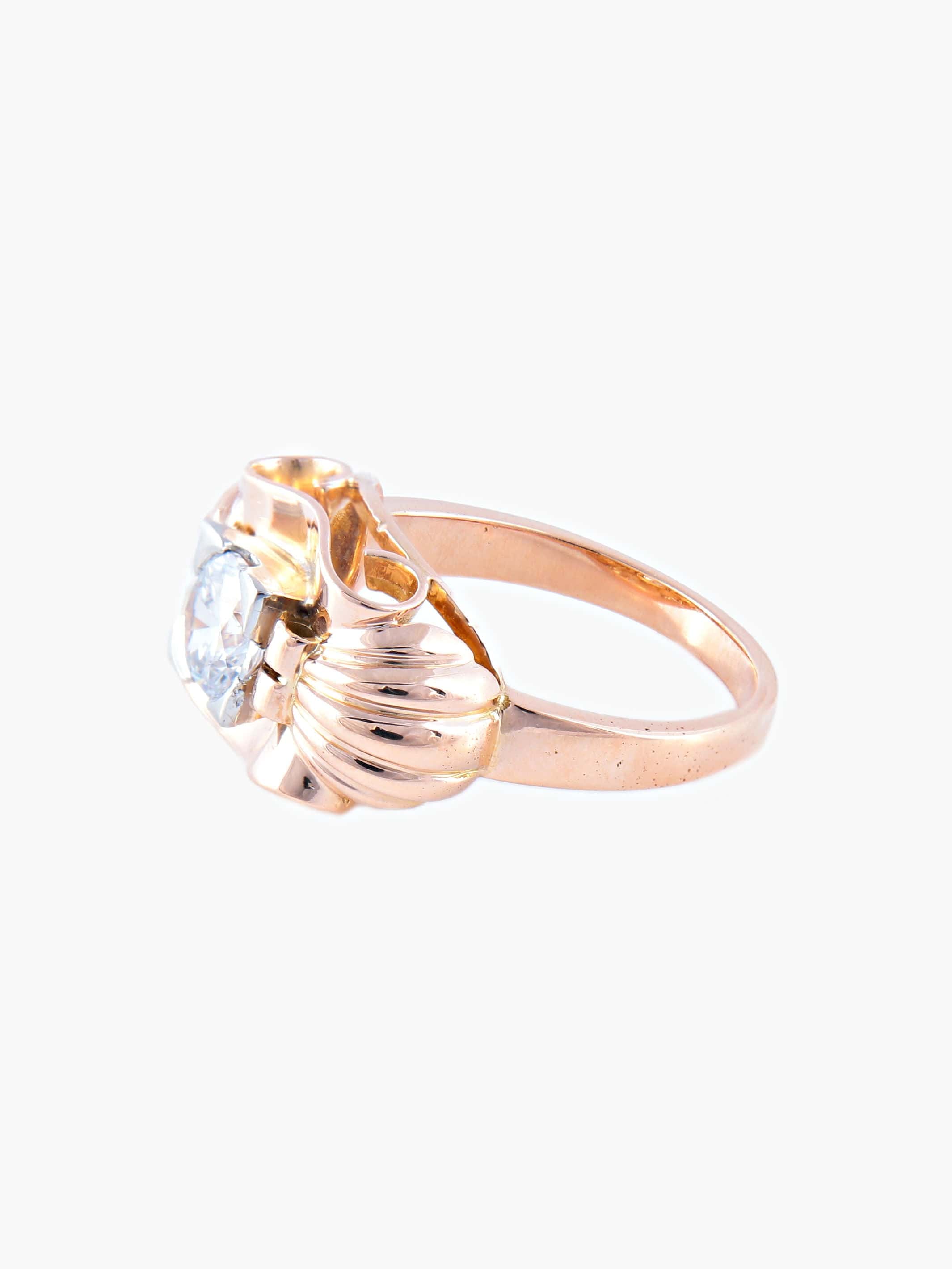 Ring Art Deco Rose gold - Image 6
