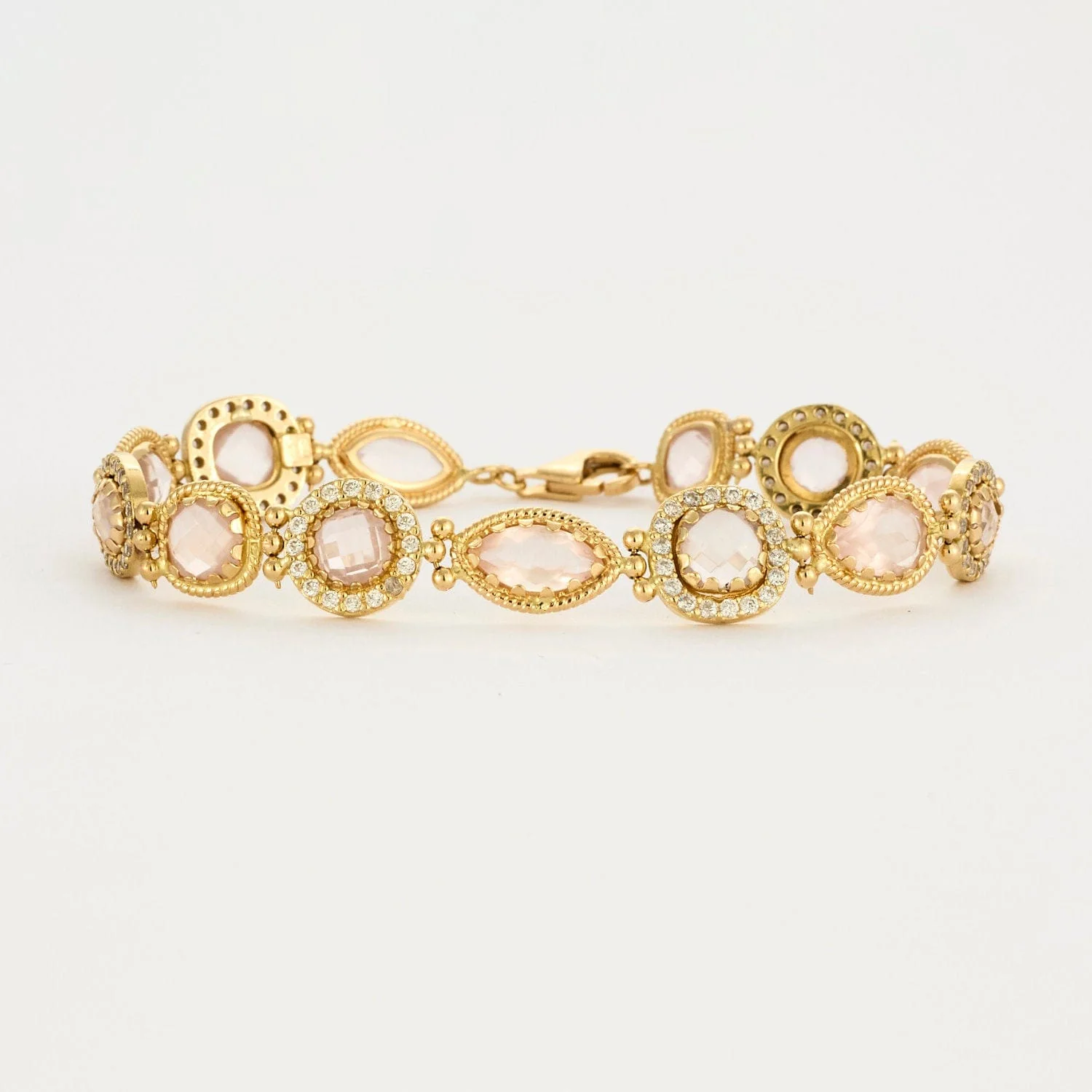 Yellow gold quartz bracelet - Image 4