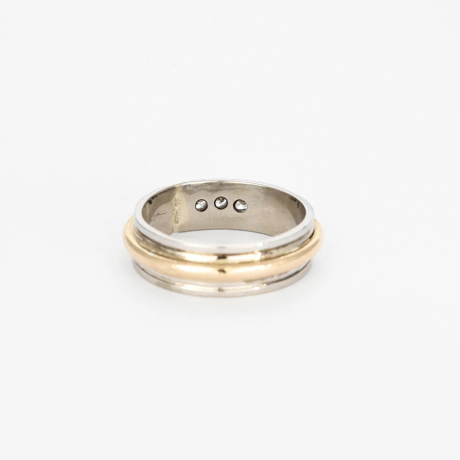 Double Alliance yellow gold platinum diamonds - Image 2