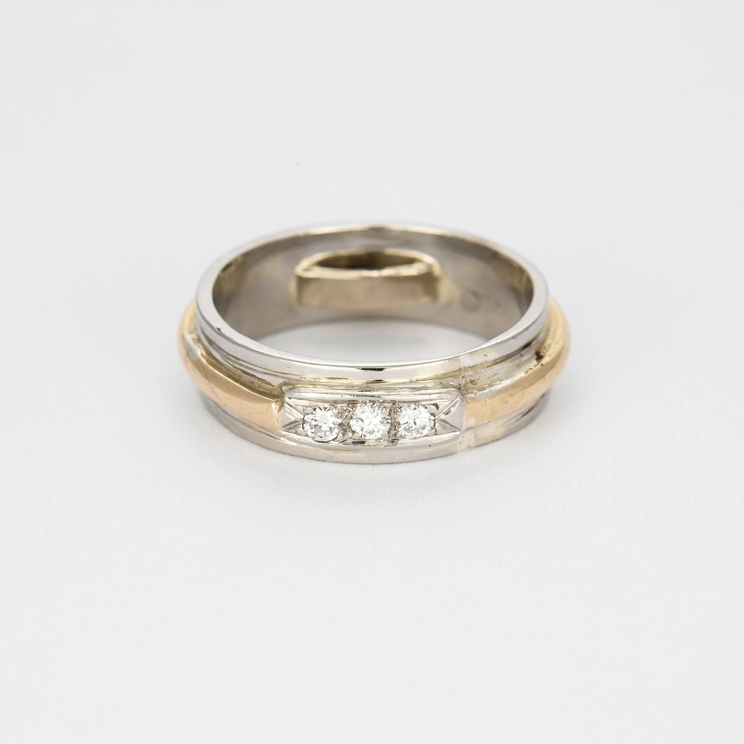 Double Alliance yellow gold platinum diamonds - Image 5
