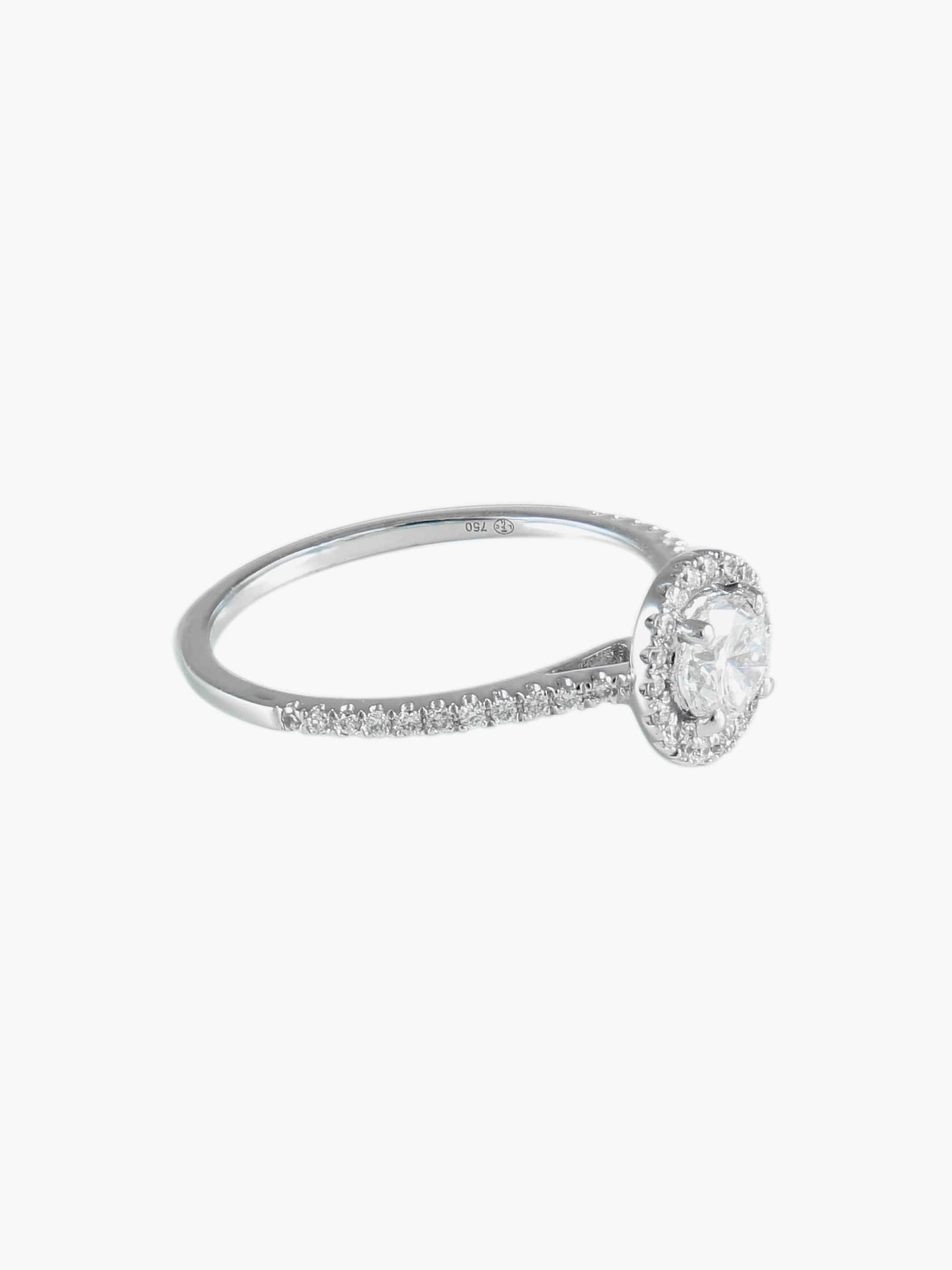 Solitaire Ring White Gold - Image 7