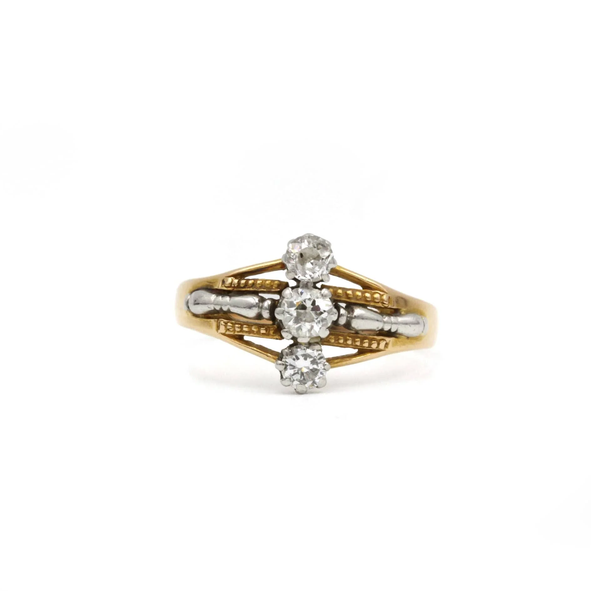 Ring - Two-tone gold & diamonds
