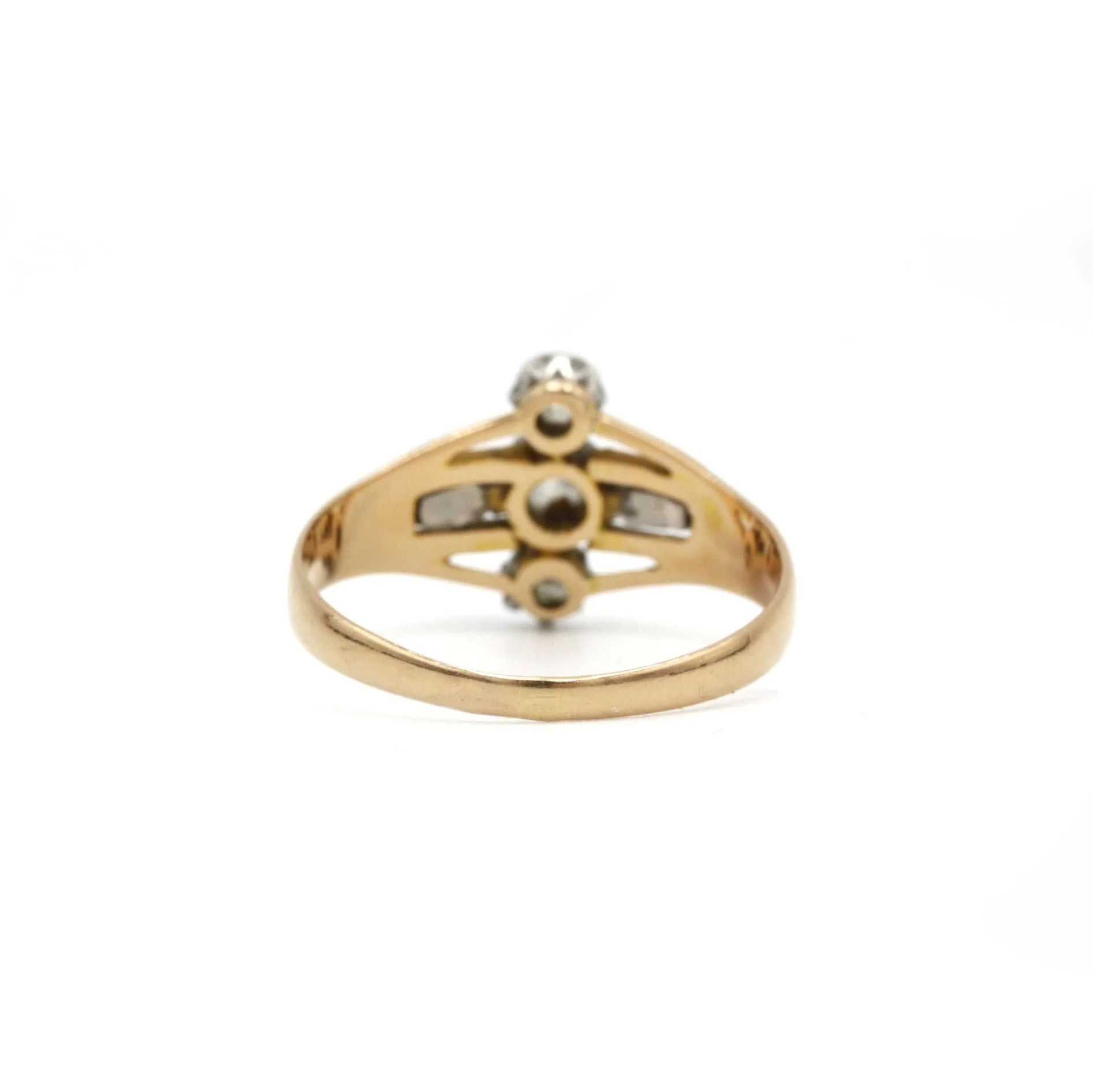 Ring - Two-tone gold & diamonds - Image 3