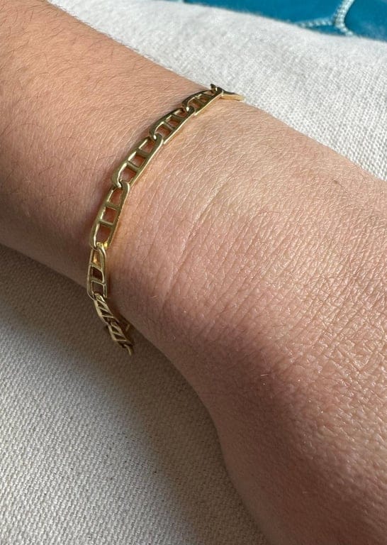 Yellow Gold Mesh Bracelet - Image 12