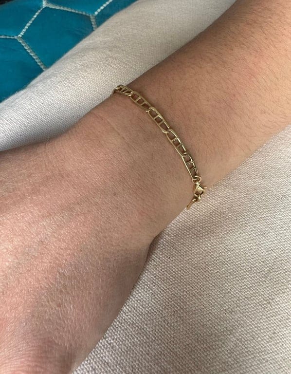 Yellow Gold Mesh Bracelet - Image 2