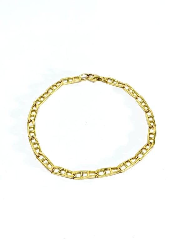 Yellow Gold Mesh Bracelet - Image 3
