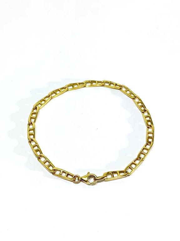 Yellow Gold Mesh Bracelet - Image 4