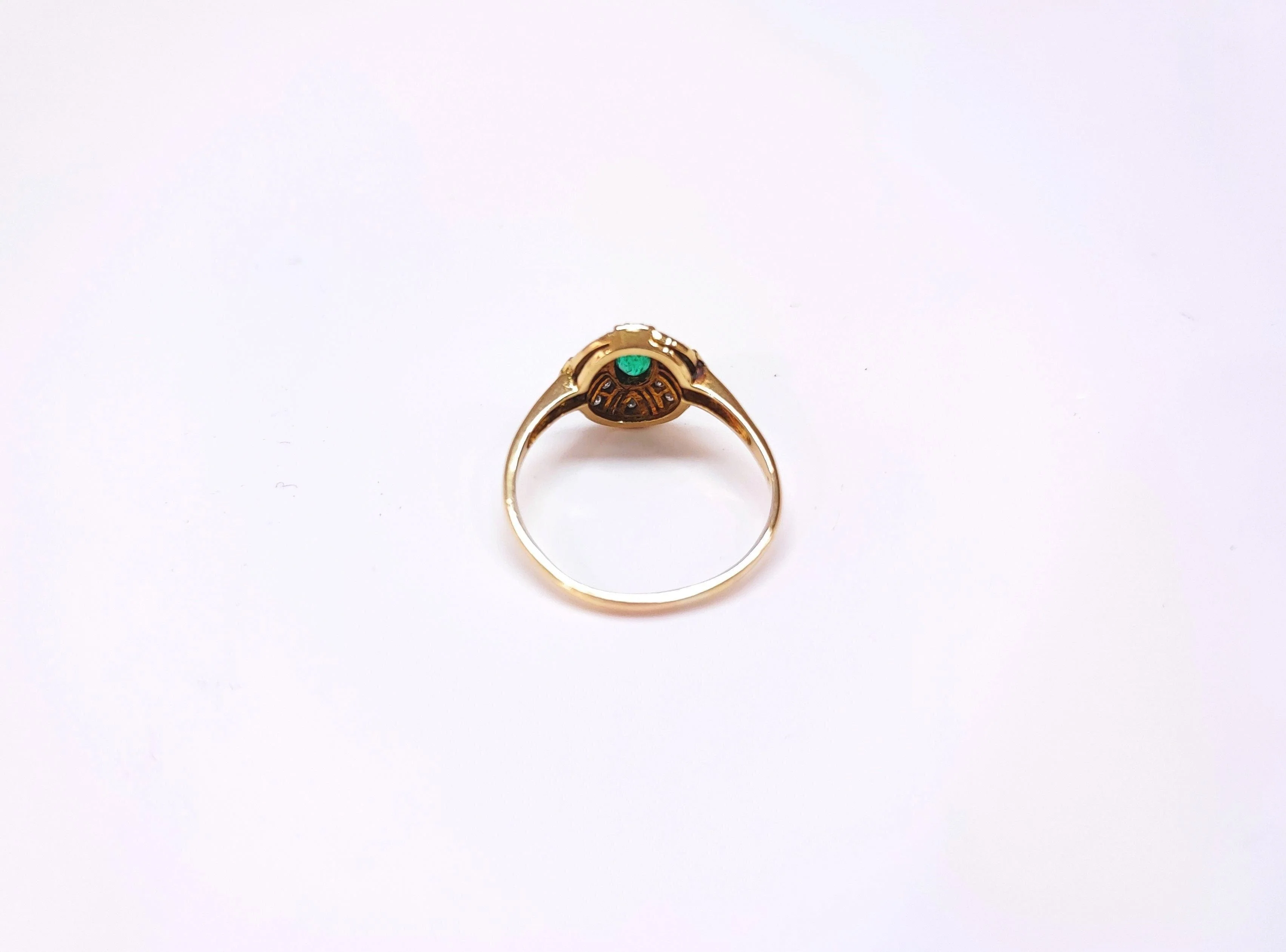 Emerald and diamond ring - Image 5