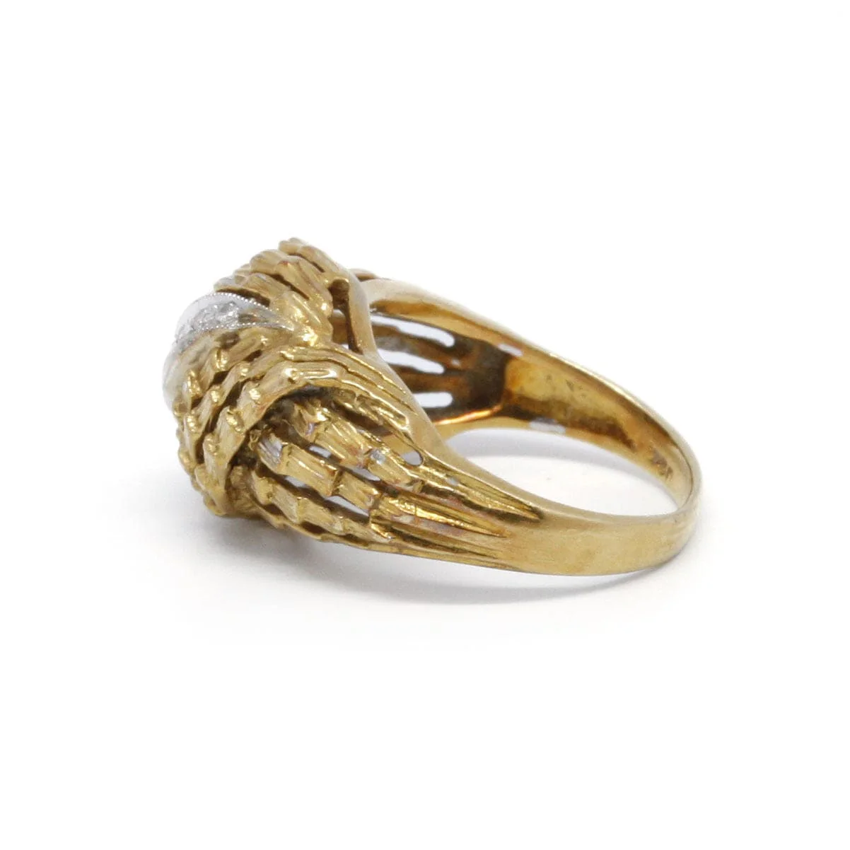 Yellow gold diamond ring - Image 2