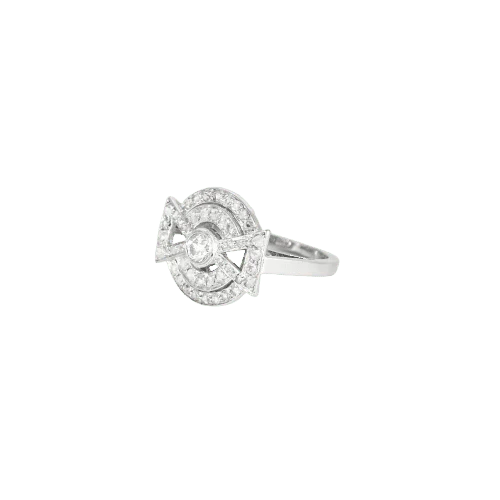 Ring Art Deco platinum around 1925 - Image 2