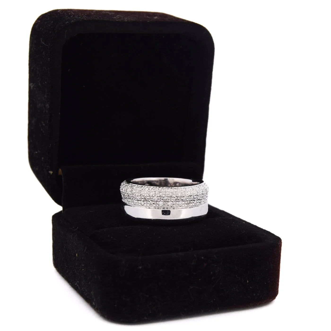 Ring in white gold with vintage diamonds - Image 8