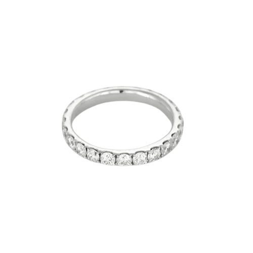 Wedding band Diamonded white gold