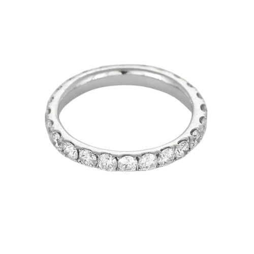 Wedding band Diamonded white gold - Image 4