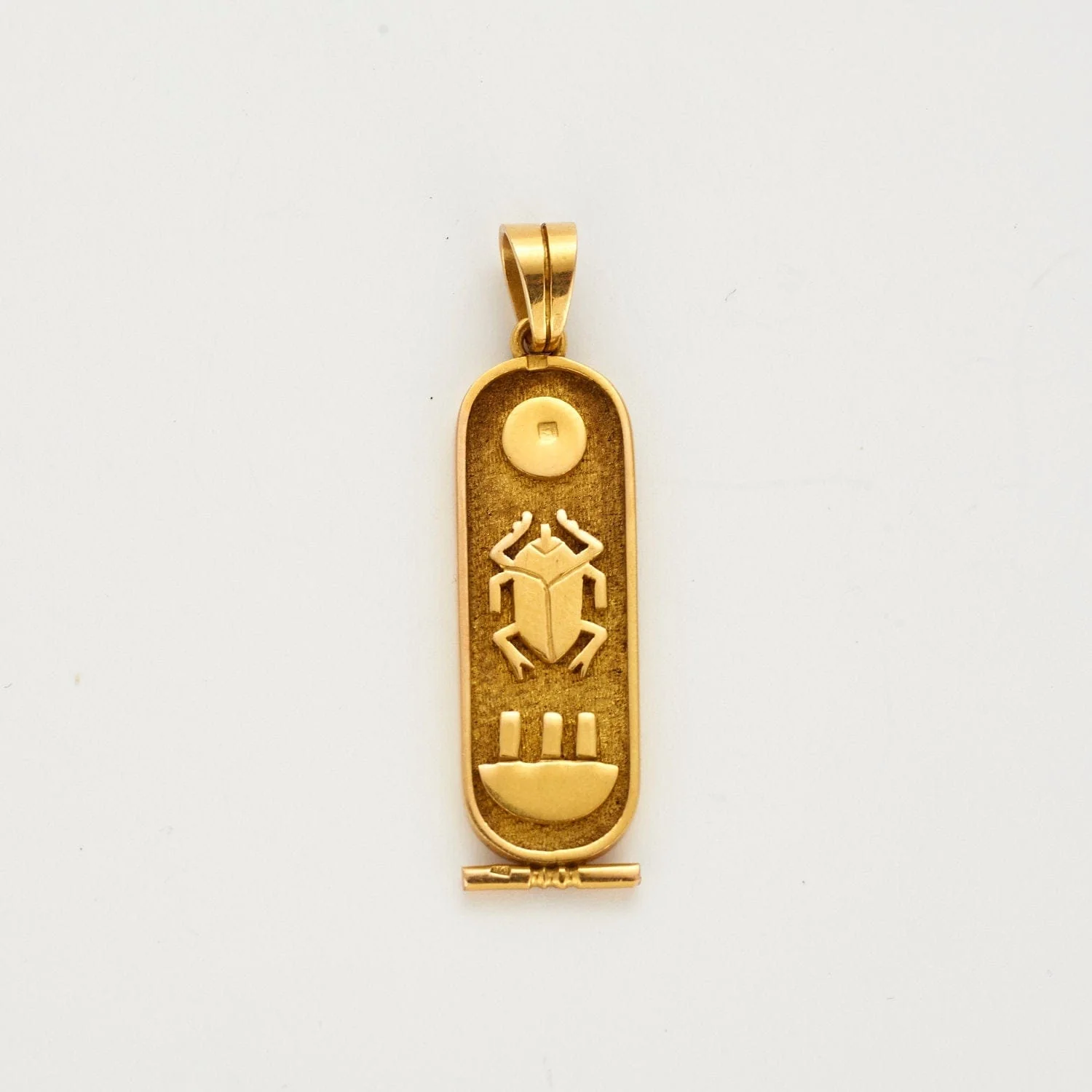 Yellow gold bracelet and pendant - Image 3