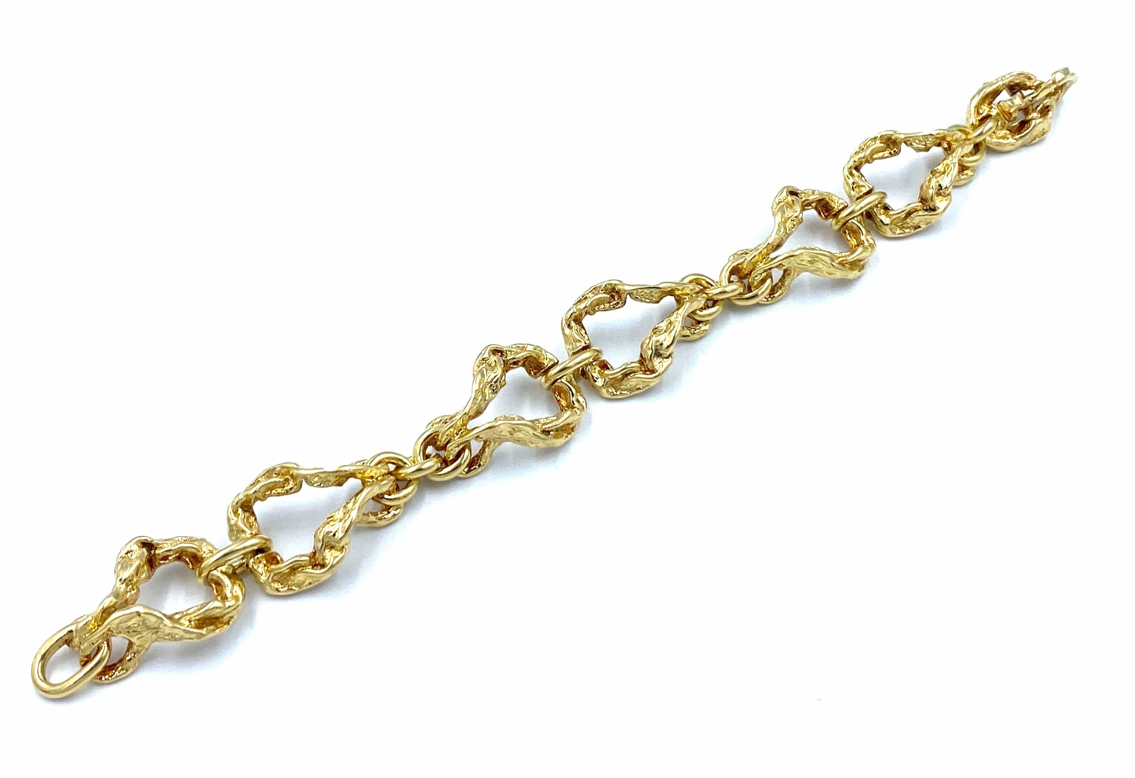 GILBERT ALBERT. Yellow gold bracelet - Image 2