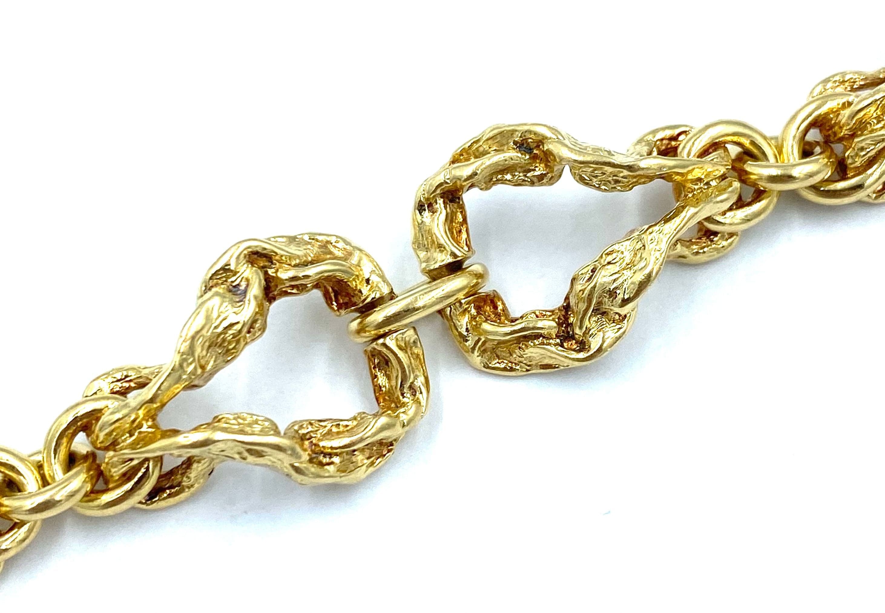 GILBERT ALBERT. Yellow gold bracelet - Image 3