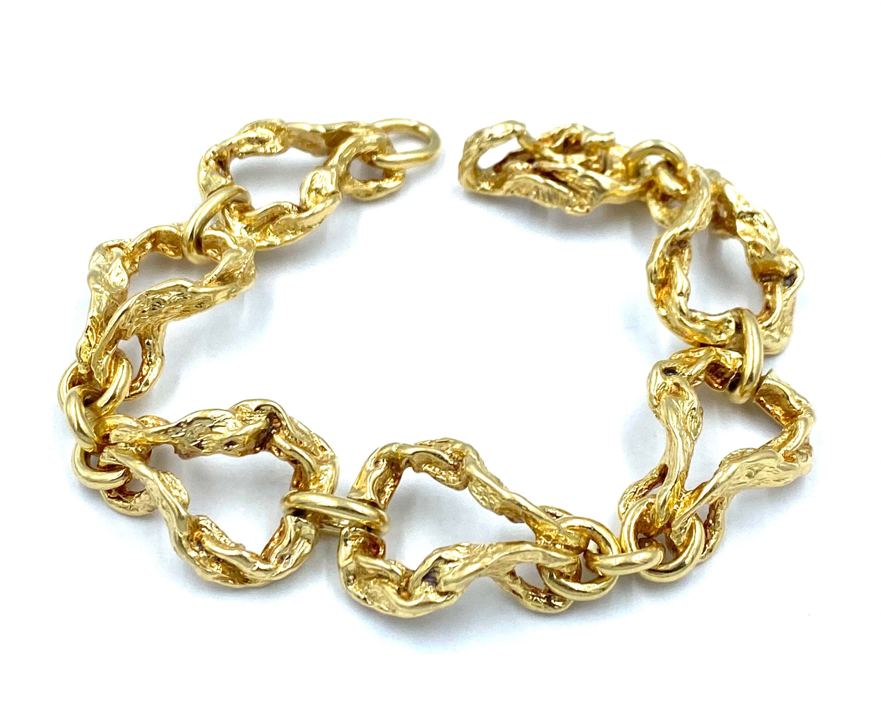 GILBERT ALBERT. Yellow gold bracelet - Image 4