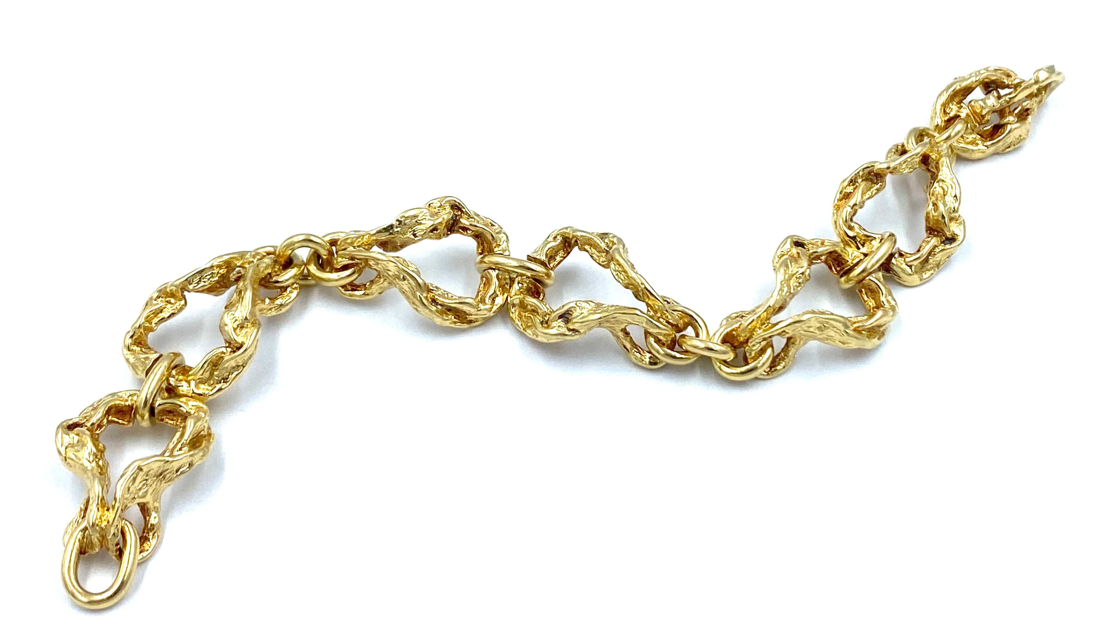 GILBERT ALBERT. Yellow gold bracelet - Image 5