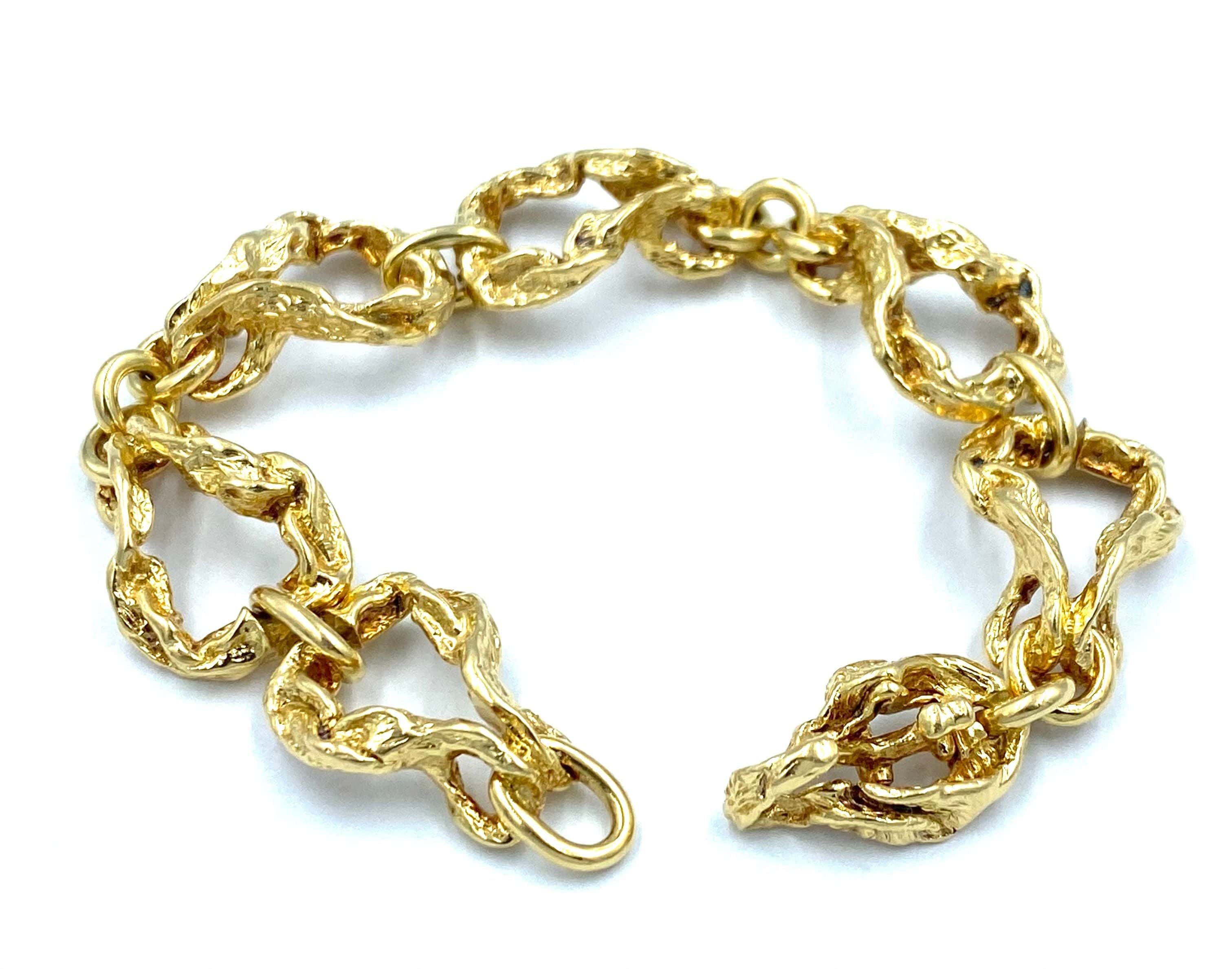 GILBERT ALBERT. Yellow gold bracelet - Image 7