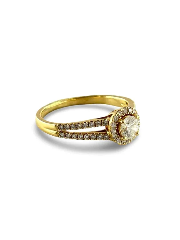 Yellow gold and diamond ring - Image 2