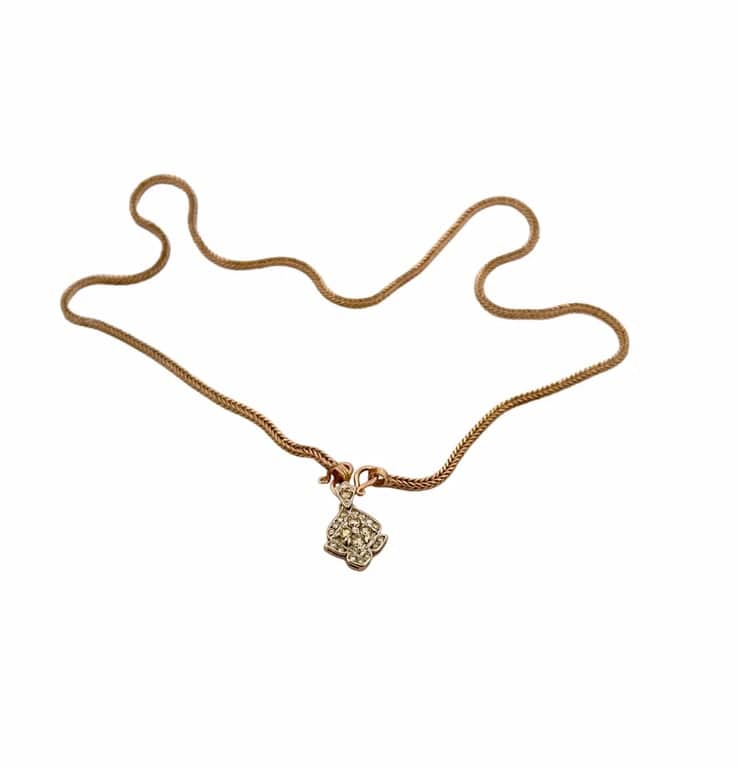 Snake chain and diamond pendant - Image 5