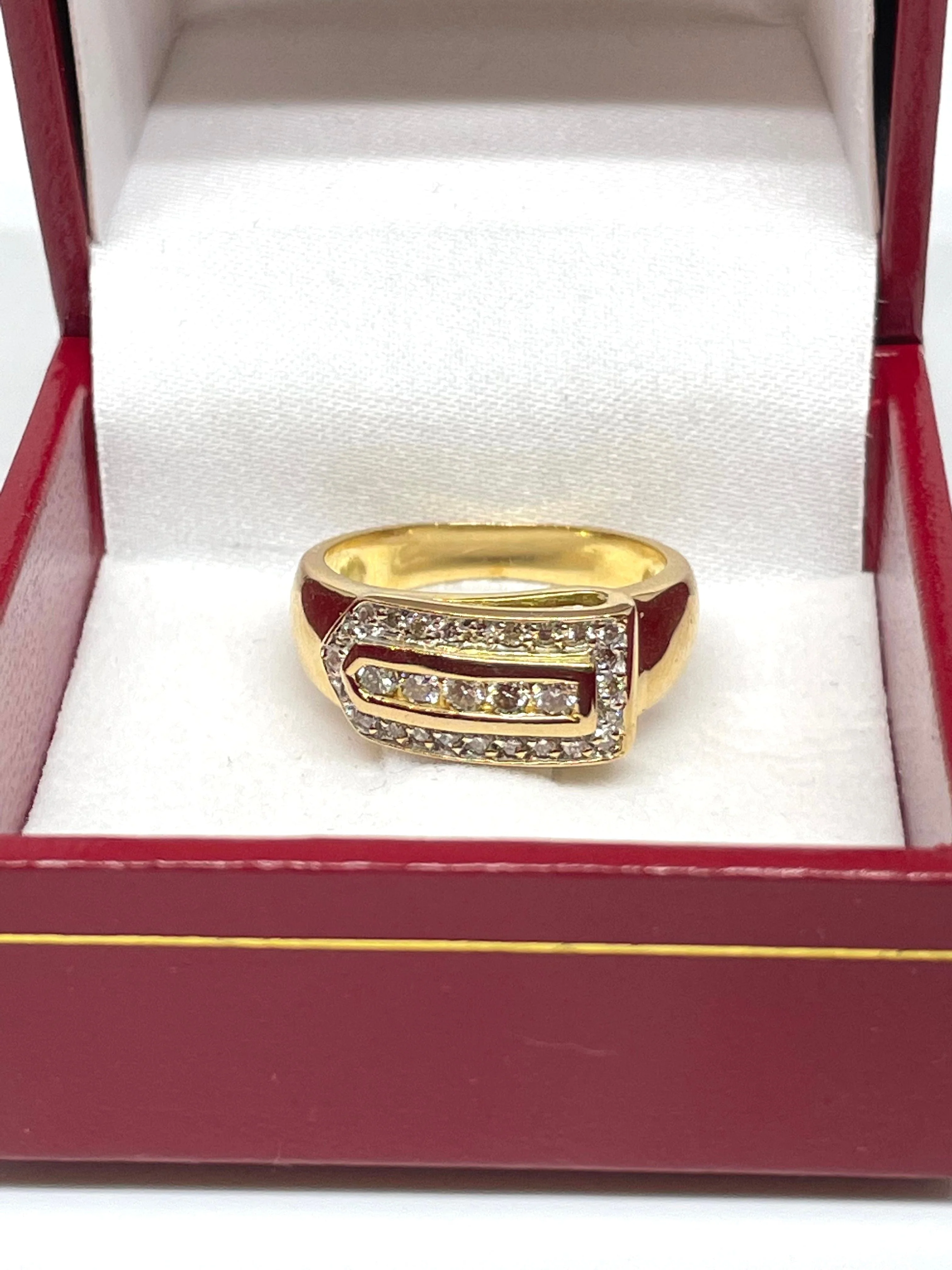 Yellow gold diamond ring - Image 2