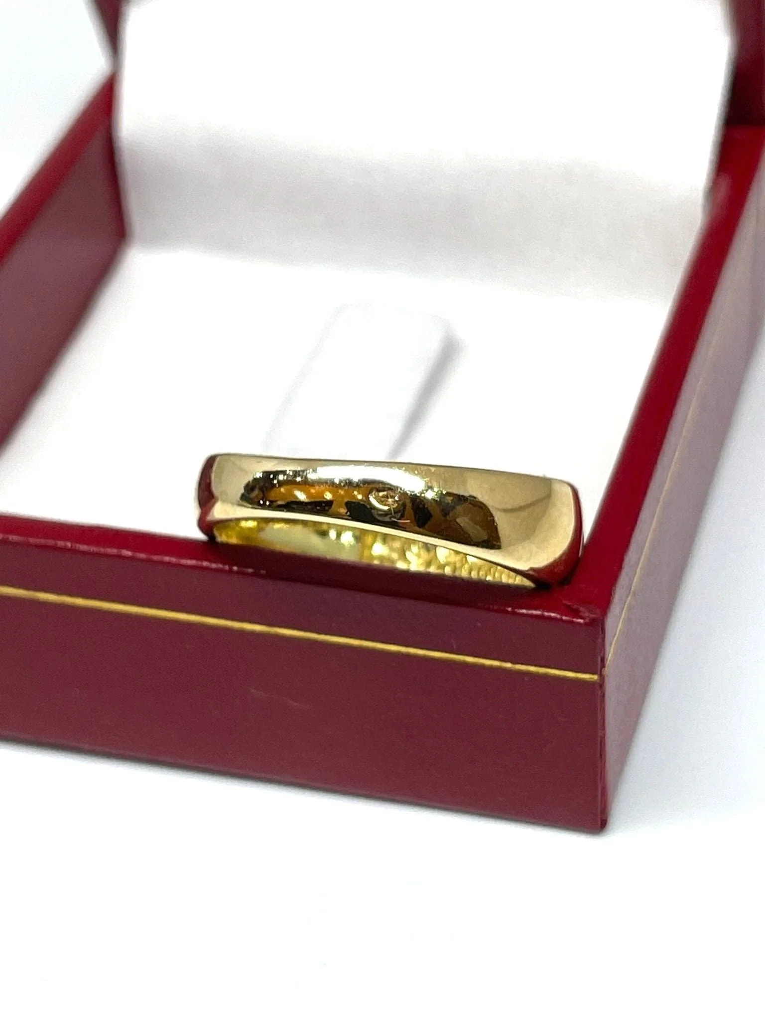 Yellow gold diamond ring - Image 5