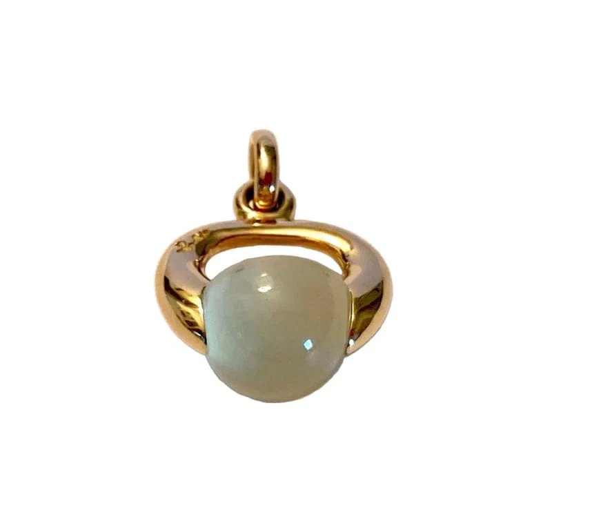 POMELLATO - Pendant Luna rose gold and quartz 