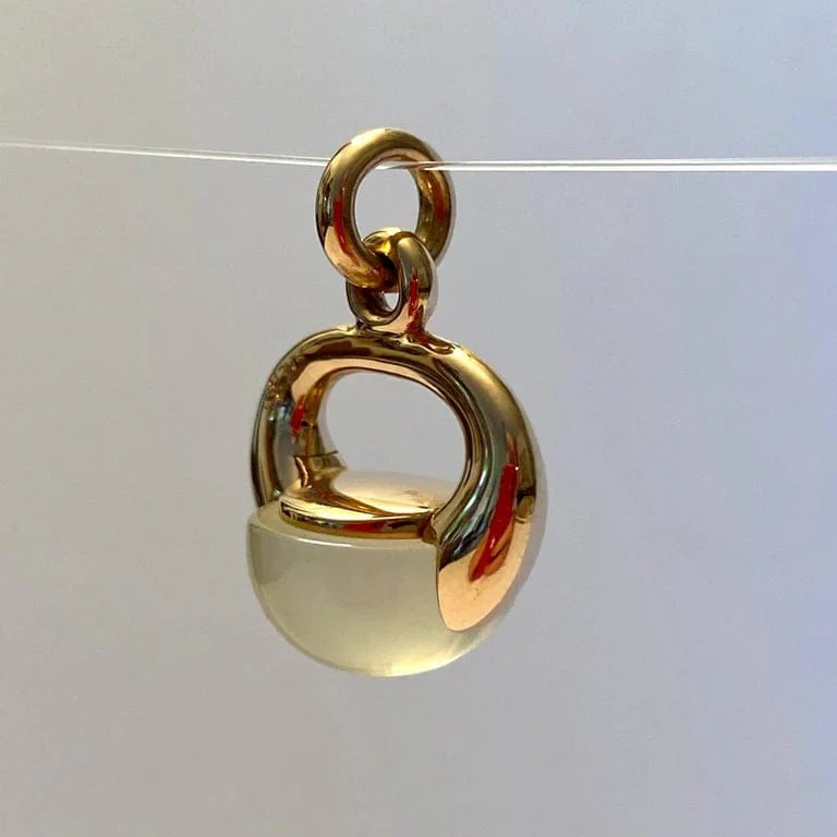 POMELLATO - Pendant Luna rose gold and quartz  - Image 9