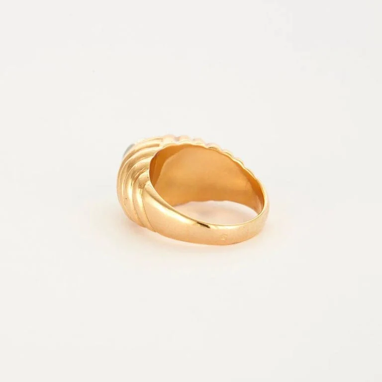 Yellow gold diamond ring - Image 5