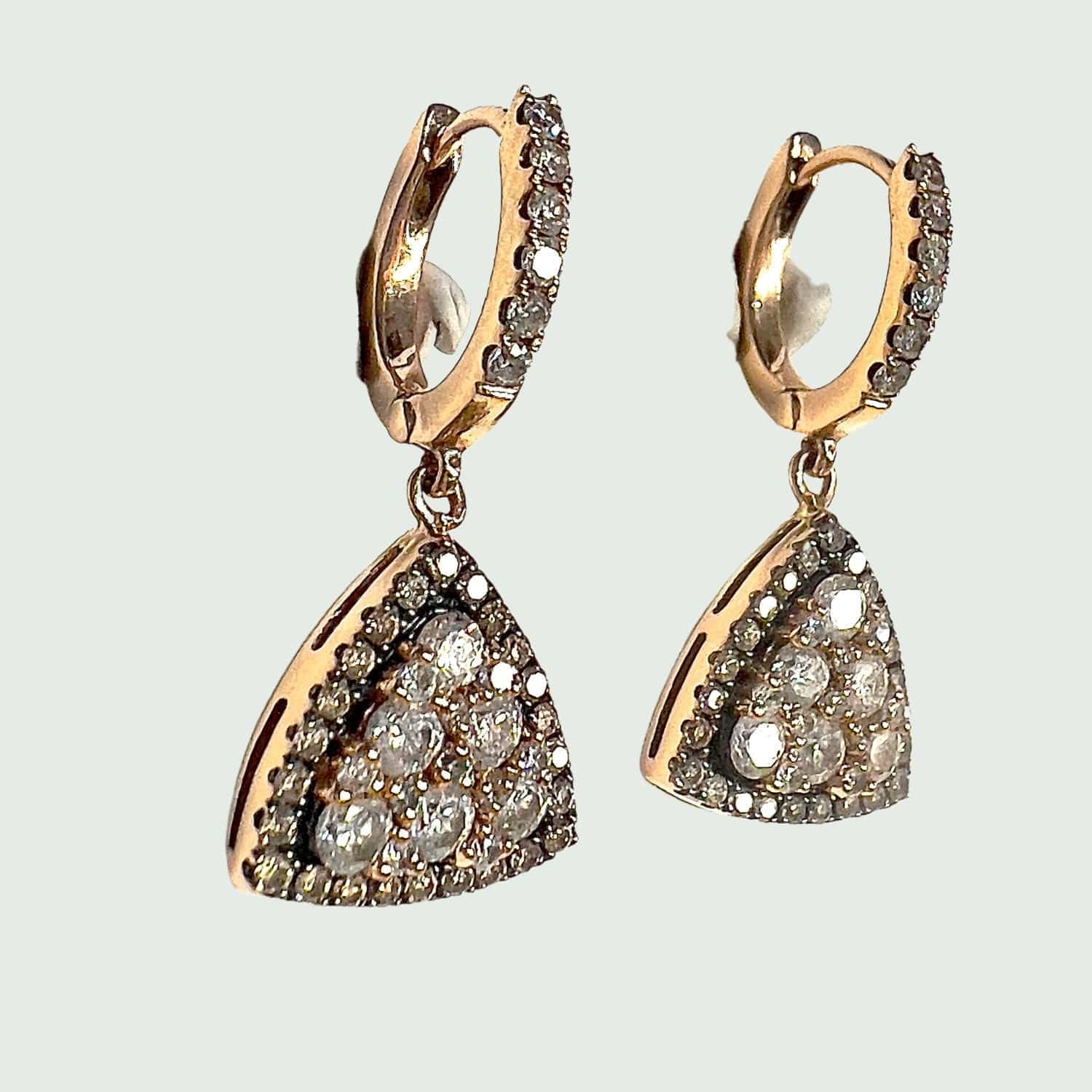 Earrings Art Deco Diamonds - Image 2